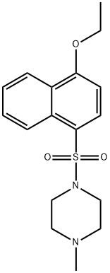 1-[(4-ethoxy-1-naphthyl)sulfonyl]-4-methylpiperazine Struktur