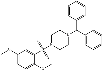 1-benzhydryl-4-[(2,5-dimethoxyphenyl)sulfonyl]piperazine,420808-65-7,结构式