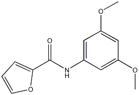 N-(3,5-dimethoxyphenyl)-2-furamide 化学構造式