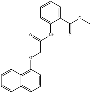 methyl 2-{[(1-naphthyloxy)acetyl]amino}benzoate,420824-23-3,结构式