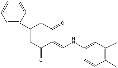 2-[(3,4-dimethylanilino)methylene]-5-phenylcyclohexane-1,3-dione,420840-97-7,结构式