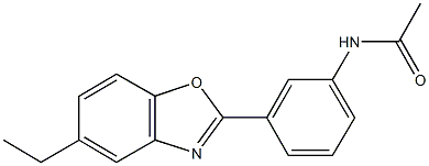 N-[3-(5-ethyl-1,3-benzoxazol-2-yl)phenyl]acetamide Structure