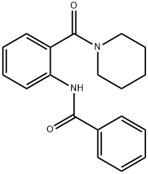 N-[2-(1-piperidinylcarbonyl)phenyl]benzamide Structure