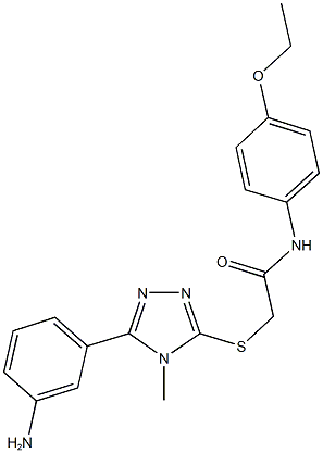 2-{[5-(3-aminophenyl)-4-methyl-4H-1,2,4-triazol-3-yl]sulfanyl}-N-(4-ethoxyphenyl)acetamide|