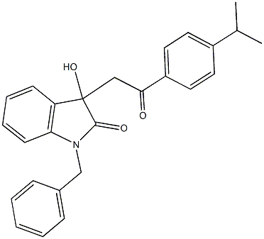 421573-88-8 1-benzyl-3-hydroxy-3-[2-(4-isopropylphenyl)-2-oxoethyl]-1,3-dihydro-2H-indol-2-one