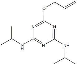 6-(allyloxy)-N~2~,N~4~-diisopropyl-1,3,5-triazine-2,4-diamine 化学構造式