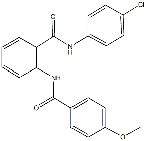 N-(4-chlorophenyl)-2-[(4-methoxybenzoyl)amino]benzamide Struktur