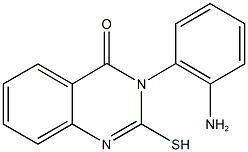 3-(2-aminophenyl)-2-sulfanylquinazolin-4(3H)-one 结构式