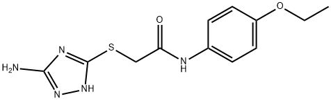 2-[(5-amino-1H-1,2,4-triazol-3-yl)sulfanyl]-N-(4-ethoxyphenyl)acetamide|