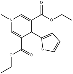 diethyl 1-methyl-4-(2-thienyl)-1,4-dihydro-3,5-pyridinedicarboxylate,423141-45-1,结构式