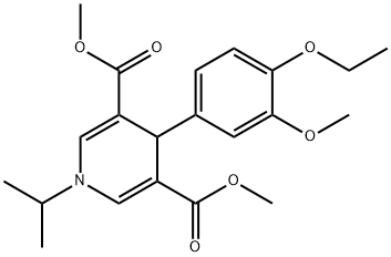 dimethyl 4-(4-ethoxy-3-methoxyphenyl)-1-isopropyl-1,4-dihydro-3,5-pyridinedicarboxylate Structure