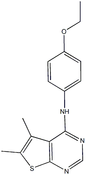 N-(4-ethoxyphenyl)-5,6-dimethylthieno[2,3-d]pyrimidin-4-amine Structure