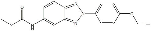 N-[2-(4-ethoxyphenyl)-2H-1,2,3-benzotriazol-5-yl]propanamide 结构式
