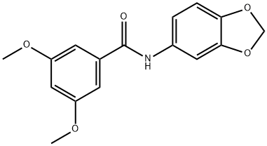 N-(1,3-benzodioxol-5-yl)-3,5-dimethoxybenzamide Structure