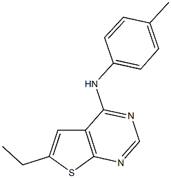 6-ethyl-N-(4-methylphenyl)thieno[2,3-d]pyrimidin-4-amine Structure