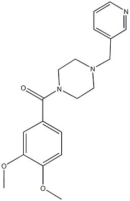 1-(3,4-dimethoxybenzoyl)-4-(3-pyridinylmethyl)piperazine|