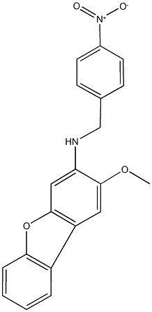 2-methoxy-N-(4-nitrobenzyl)dibenzo[b,d]furan-3-amine,423739-89-3,结构式