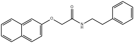 2-(2-naphthyloxy)-N-(2-phenylethyl)acetamide Struktur