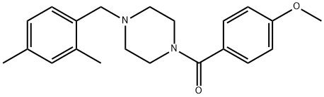 423741-96-2 4-{[4-(2,4-dimethylbenzyl)-1-piperazinyl]carbonyl}phenyl methyl ether