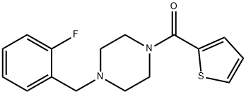 1-(2-fluorobenzyl)-4-(2-thienylcarbonyl)piperazine Struktur