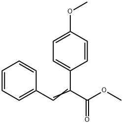 methyl 2-(4-methoxyphenyl)-3-phenylacrylate Structure