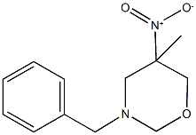 3-benzyl-5-nitro-5-methyl-1,3-oxazinane Structure