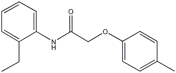 N-(2-ethylphenyl)-2-(4-methylphenoxy)acetamide,424803-47-4,结构式