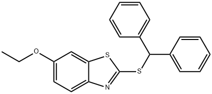 2-(benzhydrylsulfanyl)-6-ethoxy-1,3-benzothiazole,424804-22-8,结构式