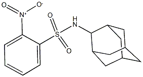 N-(2-adamantyl)-2-nitrobenzenesulfonamide 化学構造式