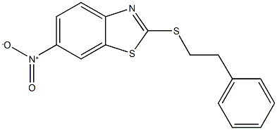 6-nitro-2-[(2-phenylethyl)sulfanyl]-1,3-benzothiazole Structure