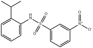 3-nitro-N-(2-isopropylphenyl)benzenesulfonamide Structure