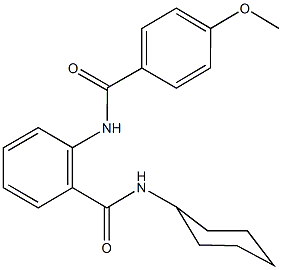 N-cyclohexyl-2-[(4-methoxybenzoyl)amino]benzamide|