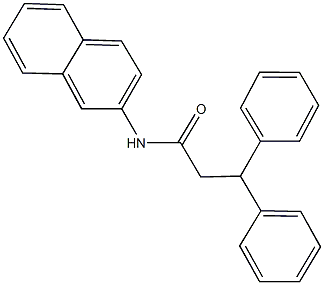 N-(2-naphthyl)-3,3-diphenylpropanamide Structure