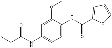 424815-80-5 N-[2-methoxy-4-(propionylamino)phenyl]-2-furamide