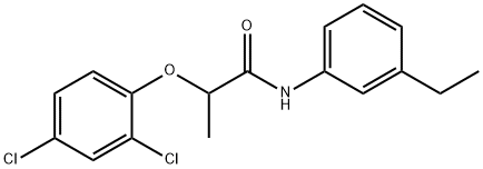 2-(2,4-dichlorophenoxy)-N-(3-ethylphenyl)propanamide Structure