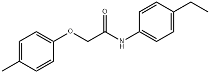 N-(4-ethylphenyl)-2-(4-methylphenoxy)acetamide Struktur