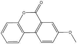 8-methoxy-6H-benzo[c]chromen-6-one Struktur