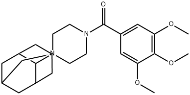 1-(2-adamantyl)-4-(3,4,5-trimethoxybenzoyl)piperazine Struktur