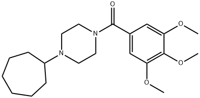 1-cycloheptyl-4-(3,4,5-trimethoxybenzoyl)piperazine Structure