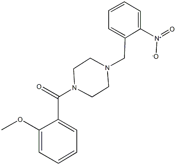 1-{2-nitrobenzyl}-4-(2-methoxybenzoyl)piperazine,425394-96-3,结构式