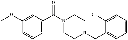 1-(2-chlorobenzyl)-4-(3-methoxybenzoyl)piperazine Structure