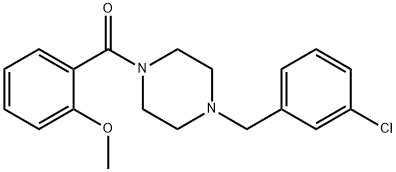 1-(3-chlorobenzyl)-4-(2-methoxybenzoyl)piperazine|