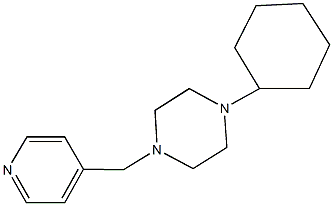 1-cyclohexyl-4-(4-pyridinylmethyl)piperazine,425398-68-1,结构式