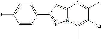 6-chloro-2-(4-iodophenyl)-5,7-dimethylpyrazolo[1,5-a]pyrimidine|