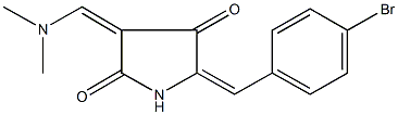 5-(4-bromobenzylidene)-3-[(dimethylamino)methylene]-2,4-pyrrolidinedione,425399-48-0,结构式