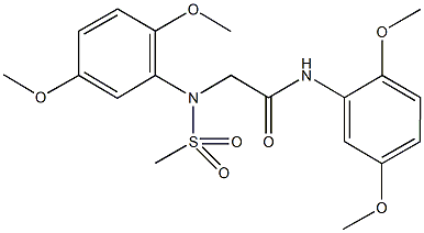 2-[2,5-dimethoxy(methylsulfonyl)anilino]-N-(2,5-dimethoxyphenyl)acetamide|