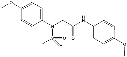 2-[4-methoxy(methylsulfonyl)anilino]-N-(4-methoxyphenyl)acetamide Struktur