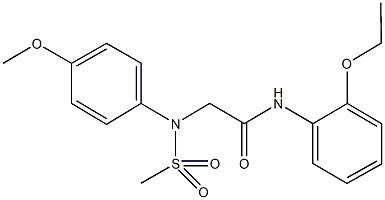 N-(2-ethoxyphenyl)-2-[4-methoxy(methylsulfonyl)anilino]acetamide Structure