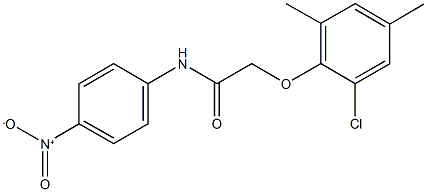 2-(2-chloro-4,6-dimethylphenoxy)-N-{4-nitrophenyl}acetamide 结构式