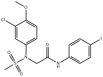 425421-39-2 2-[3-chloro-4-methoxy(methylsulfonyl)anilino]-N-(4-iodophenyl)acetamide